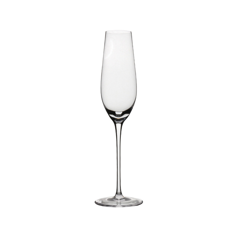 Handcrafted glass highball glass, original color black stem champagne glass, factory direct sales, flute champagne glass, glass cup Item Picture