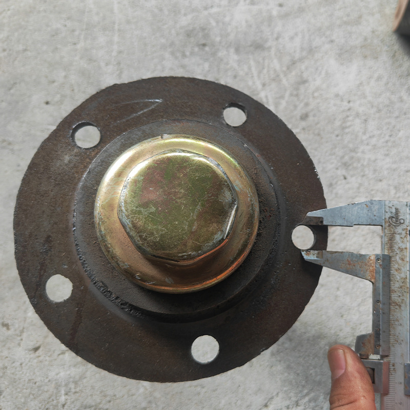 Trailer axle 5-hole with half shaft and 6206/6207 bearing carriage wheel axle flange head Specification drawing