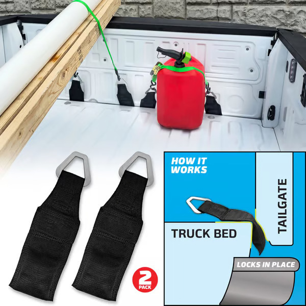 EZ Bed Anchor The bed anchor fixes the ratchet belt tensioning belt or cargo belt to the rear panel of the truck bed undefined