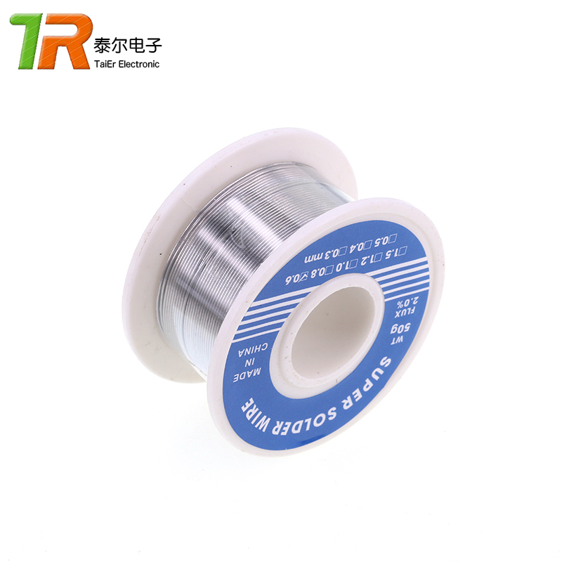 Small roll solder wire, solder wire diameter 0.6/0.8/1.0MM, purity 63%, 50g / 100g, 50g Specification drawing