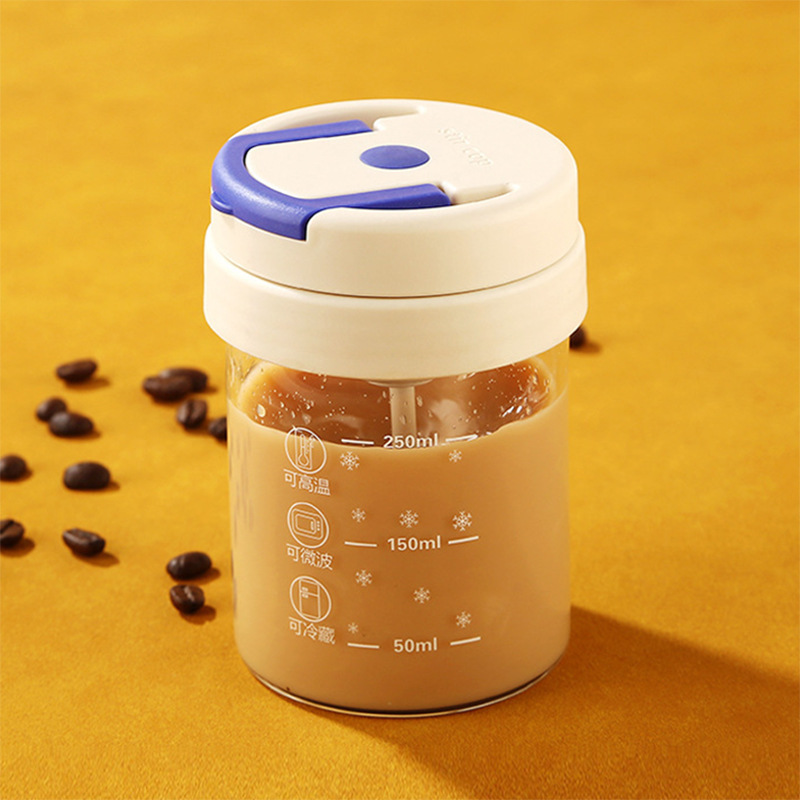 Factory wholesale electric mixer cups, battery-powered one-button coffee mixer cups, lazy person milk powder mixer glass cups Specification drawing
