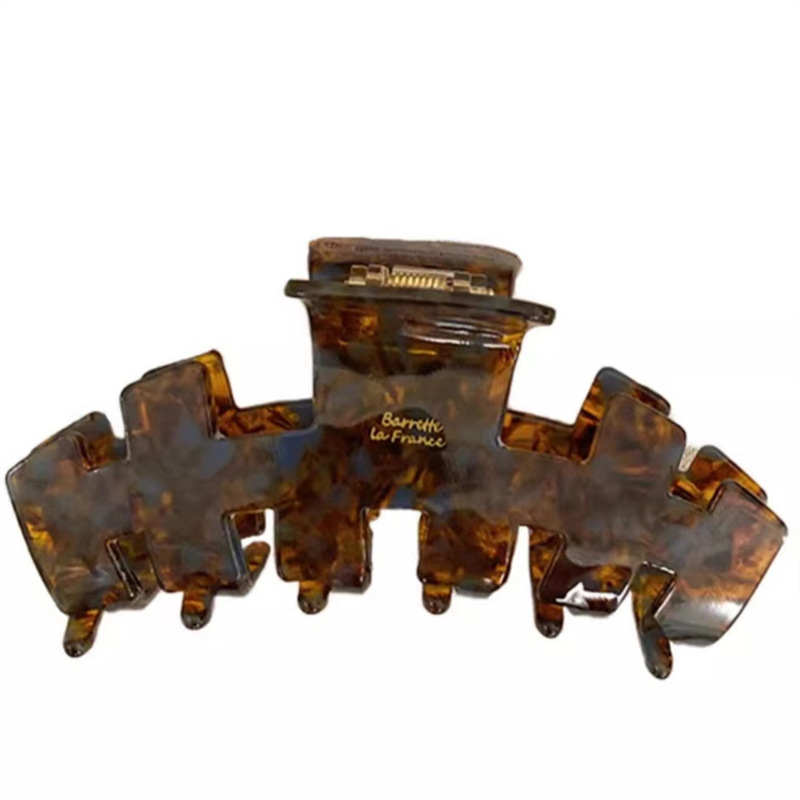 Hold on tight! High-end acetic acid hair clip for women 2023 new high-end shark-clip hair clip at the back of the head Item Picture