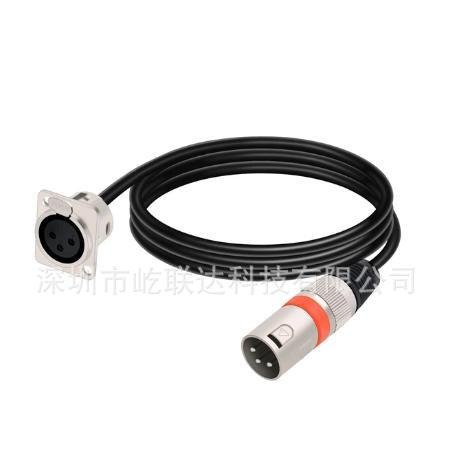 3 Pins XLR Cable D-Type XLR Female Panel to XLR Male Connect Item Picture