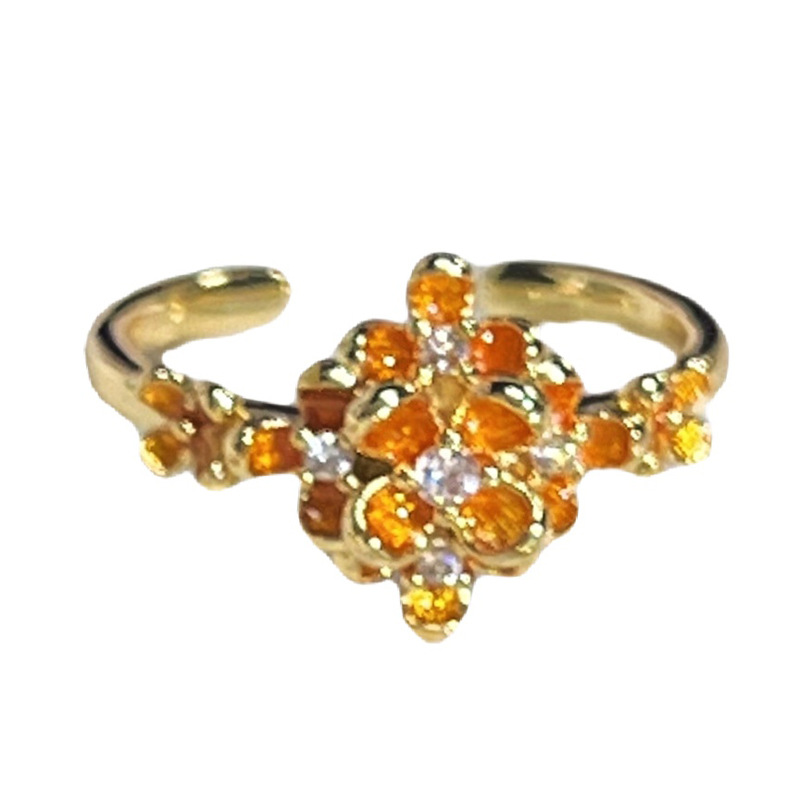 The exquisite and retro laurel goddess light luxury ring for women, with a niche and cold style, exudes a sense of high-end osmanthus and is a versatile ring trend Item Picture