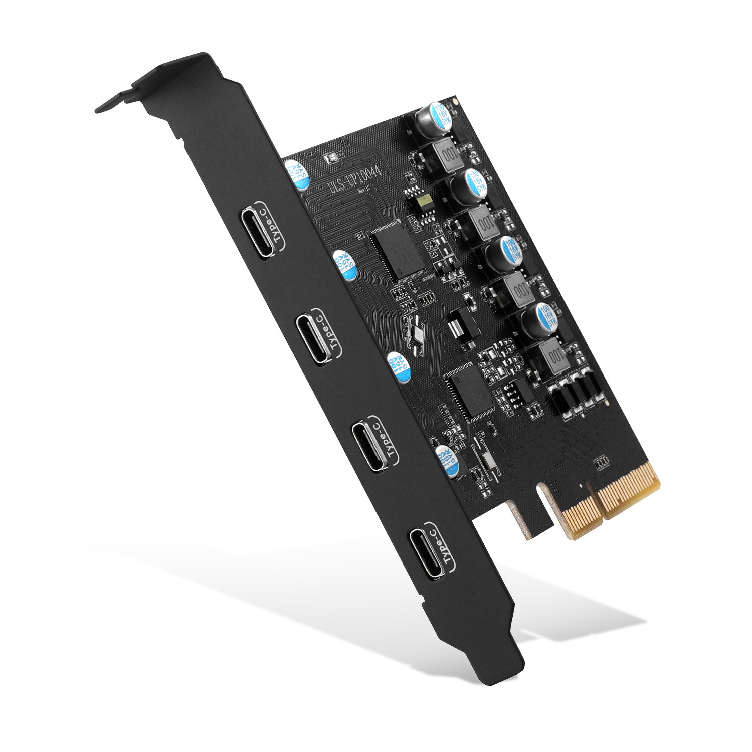 Manufacturer's in-stock PCIE to Type-C expansion cards, USB3.2 20Gbps driver-free desktop computer adapter cards full figure