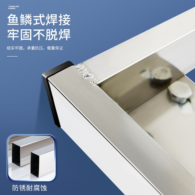 Stainless steel silent turtle cart, turnover box cart, trolley with pull rod, flat hand cart, foldable logistics push frame cart Application Scenario