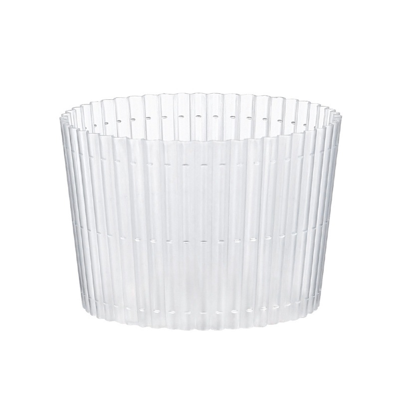 Disposable plastic cup sleeves, transparent heat insulation and anti-scalding, specially designed for milk tea shops, Thai coffee 98-caliber paper cup rings Item Picture