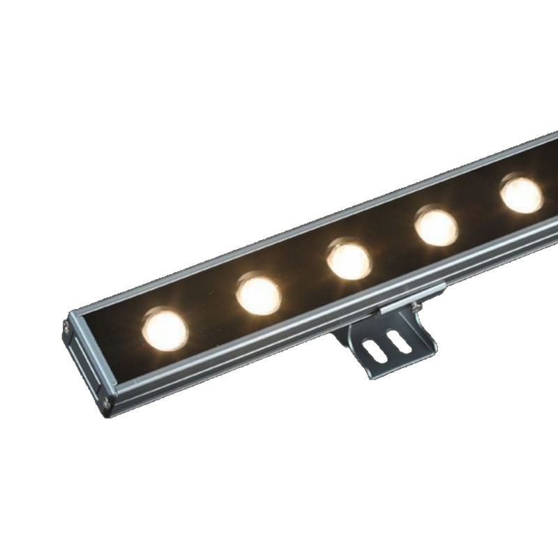 Outdoor waterproof linear LED contour lights, exterior wall villa bridge engineering lighting, 18W and 24W seven-color wall-washing lights Item Picture