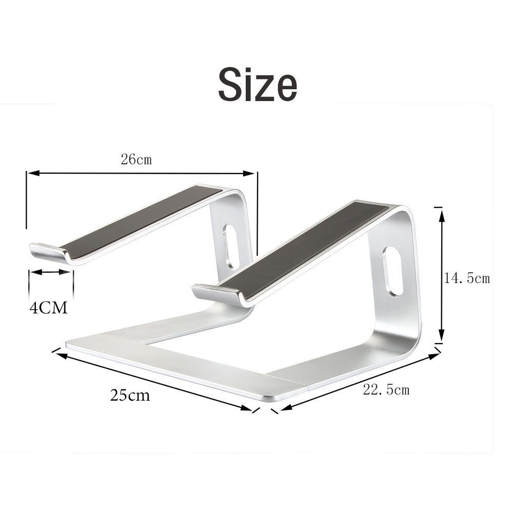 Computer stand, laptop stand, aluminum alloy support frame, folding portable heat dissipation stand, desktop height-increasing stand details Picture