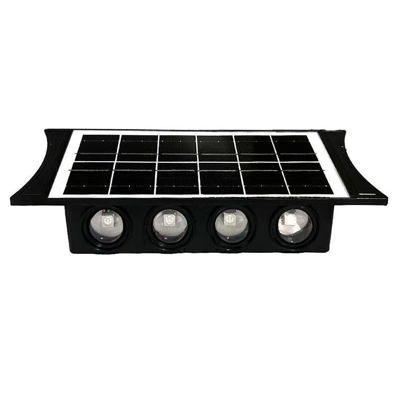 New solar-powered wall-washing lights for landscape decoration, villa balconies, gardens, fences, outdoor wall lamps and night lights full figure