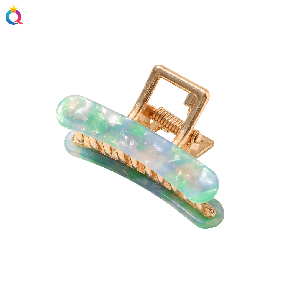 Qiyue French acetate small grabbers, retro acrylic hair clips, hair grabbers, hairpins, shark clips, and Korean hair accessories Item Picture