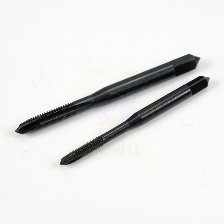 AOX black high-speed steel stainless steel machine tap m23456810 nitrided screw tap with tip tip Specification drawing