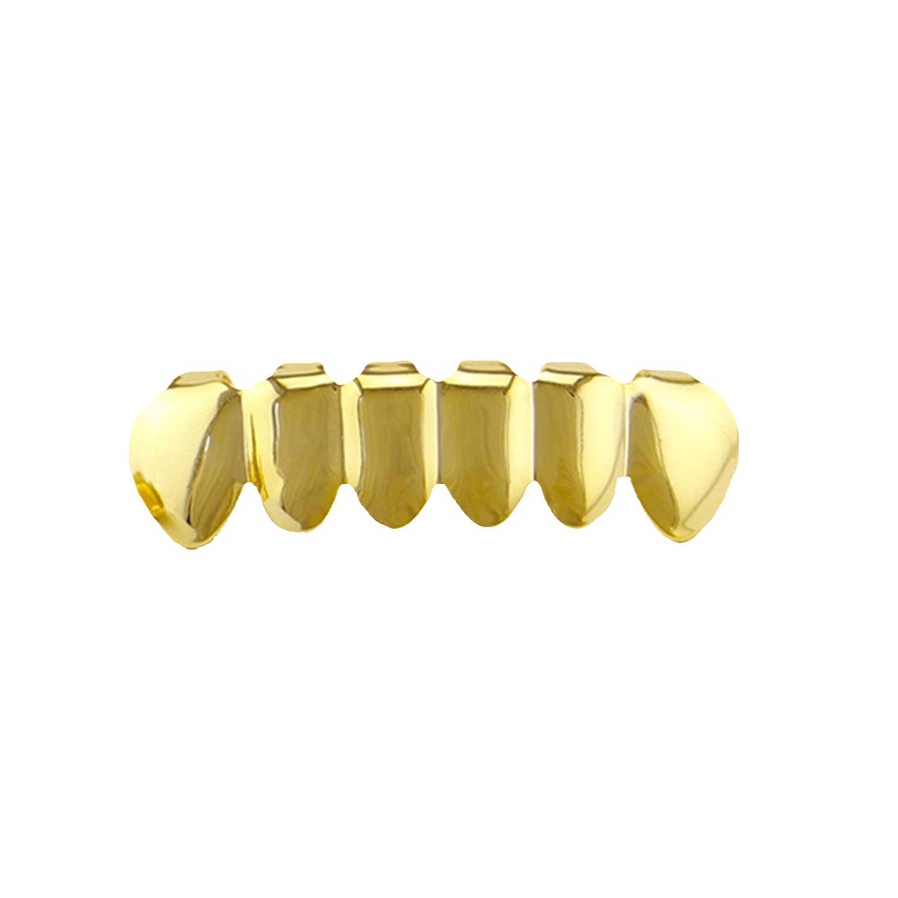 European and American hip-hop braces, hiphop diamond-encrusted heart-shaped braces, decorative smooth set, Halloween gold braces decoration Item Picture