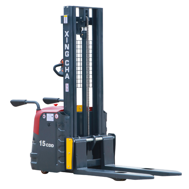 Xingcha forklift, all-electric stacker, double-lift pallet truck, 1.5-ton lifting stacker, 2-ton loading and unloading vehicle Application Scenario