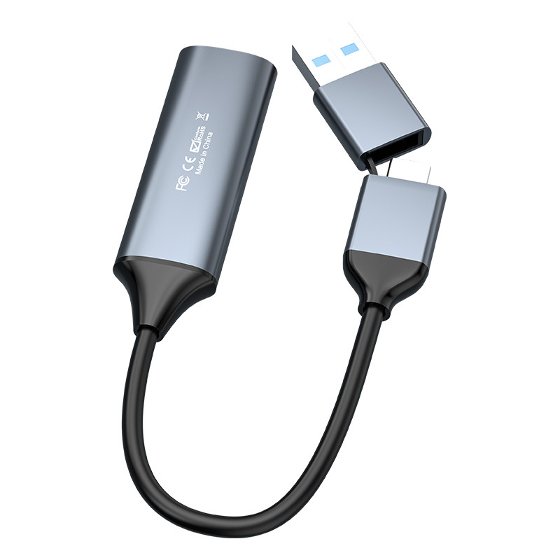 Usb-c to HDTV video capture card TYPE-C USB3.0 dual-head high-definition 4K60 game live streaming collector details Picture