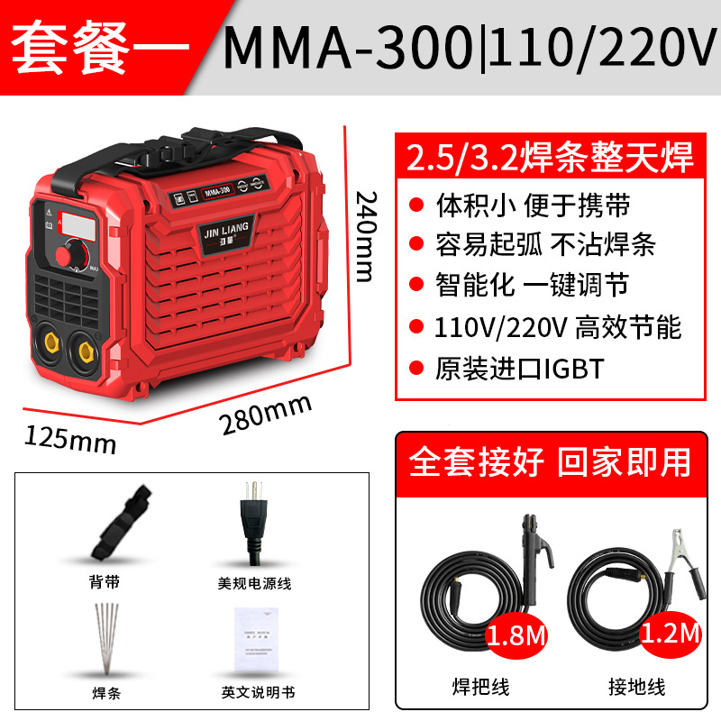 Energizer MMA-250 US standard 110V/220V household mini welding machine Cross-border dual-voltage inverter arc welding machine undefined