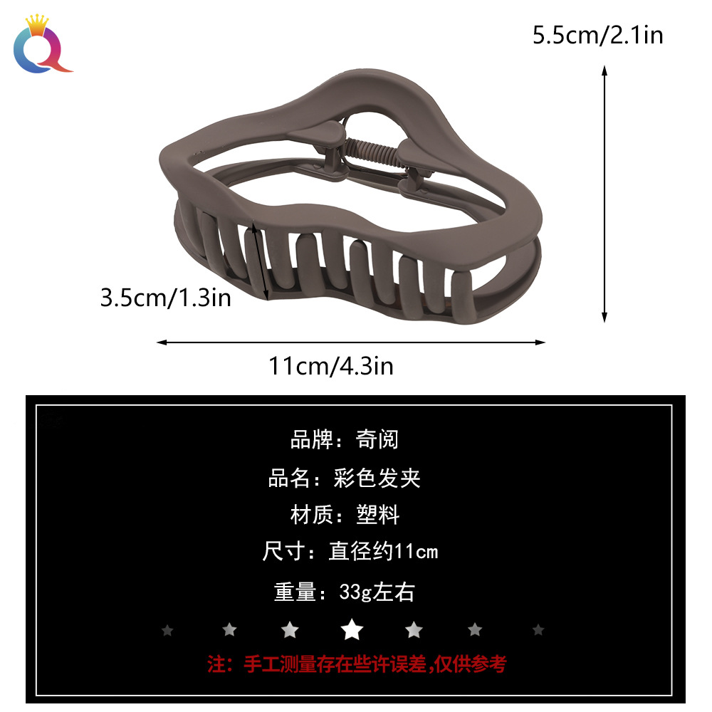 Qiyue Cross-border ins hollowed-out hair clips, large shark clips, high-end hair clips, children's hair accessories wholesale Application Scenario
