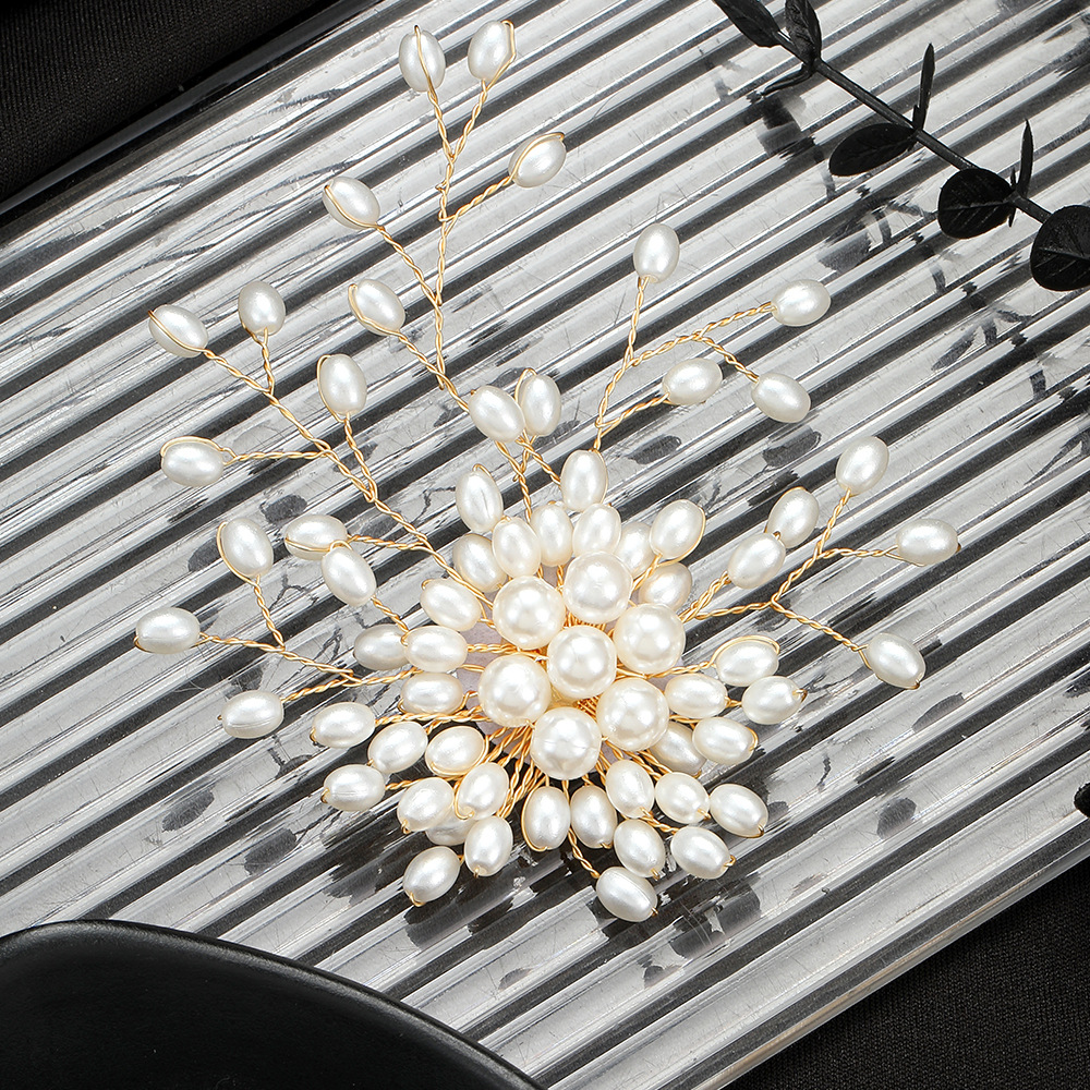 Cross-border European and American retro elegant pearl tree brooch, light luxury and high-end feel, ins style floral art, elegant suit, brooch for women Specification drawing