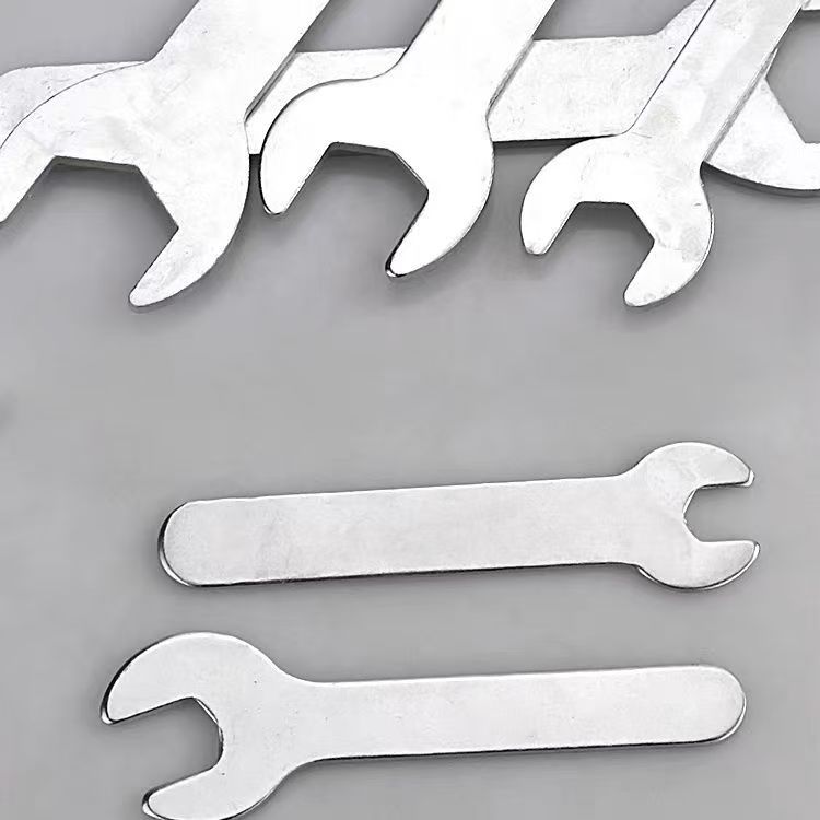 Wholesale ultra-thin and simple stamping wrenches, single-head open-end wrenches, tools, furniture and home appliances. Free hexagon socket small wrenches Specification drawing