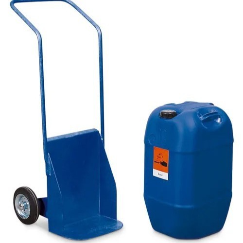 DENIOS steel gas cylinder trolley, laboratory liquefied gas cylinder transporter, plastic steel cylinder and gas cylinder hand-pulled trolley Application Scenario
