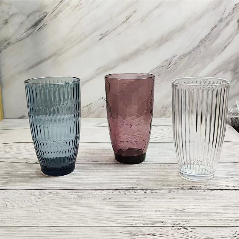 Gaonuo tempered glass cups, restaurant wine glasses, tea brewing cups, heat-resistant coffee cups, juice drink cups, whisky wine glasses full figure