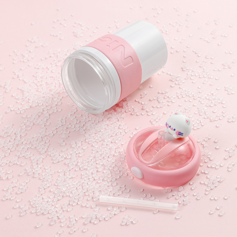 Girls' high appearance level water cup, double-layer glass cup, office home coffee cup, opening ceremony gift cup, plastic glass cup Specification drawing