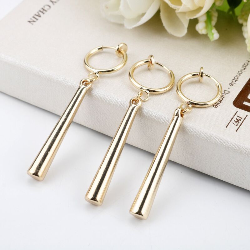 Zoro stud earrings, Zoro earrings without ear holes, men's One Piece style, 2025 new trendy and unique ear clips for women details Picture