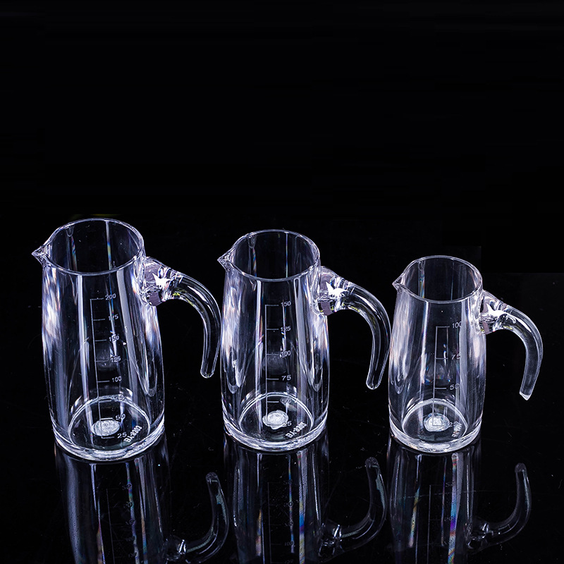 PC acrylic wine divider with handle for white wine and red wine, plastic decanter with scale, wine cup, small wine glass, tea sea, durable to drop details Picture