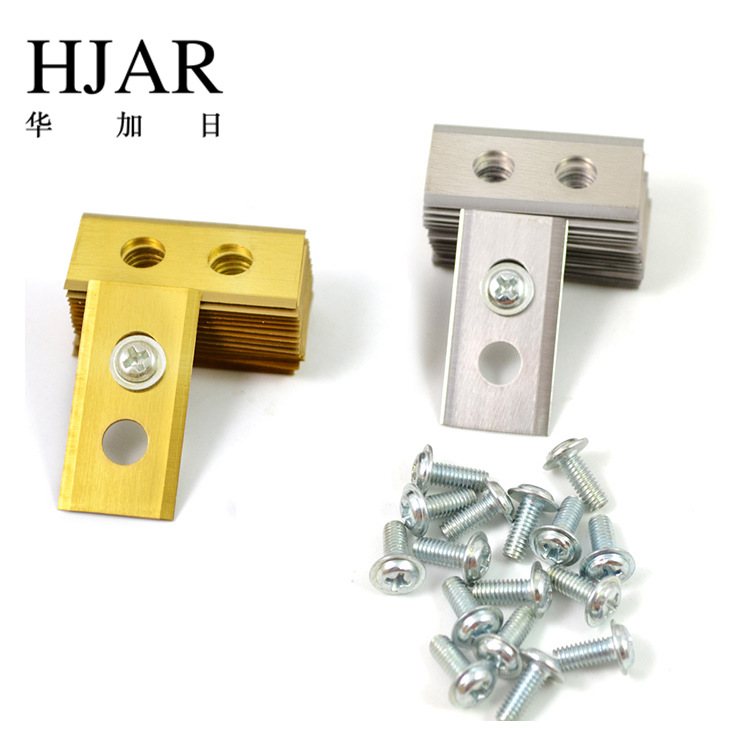 Huajia Ri Factory direct sales of double-hole stainless steel lawn mower blades WORX garden machinery blades full figure