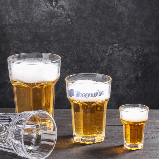 Foga White Beer cup, beer barrel, bar wine glass, Belgian craft draft beer cup, hexagonal glass cup, tea cup details Picture