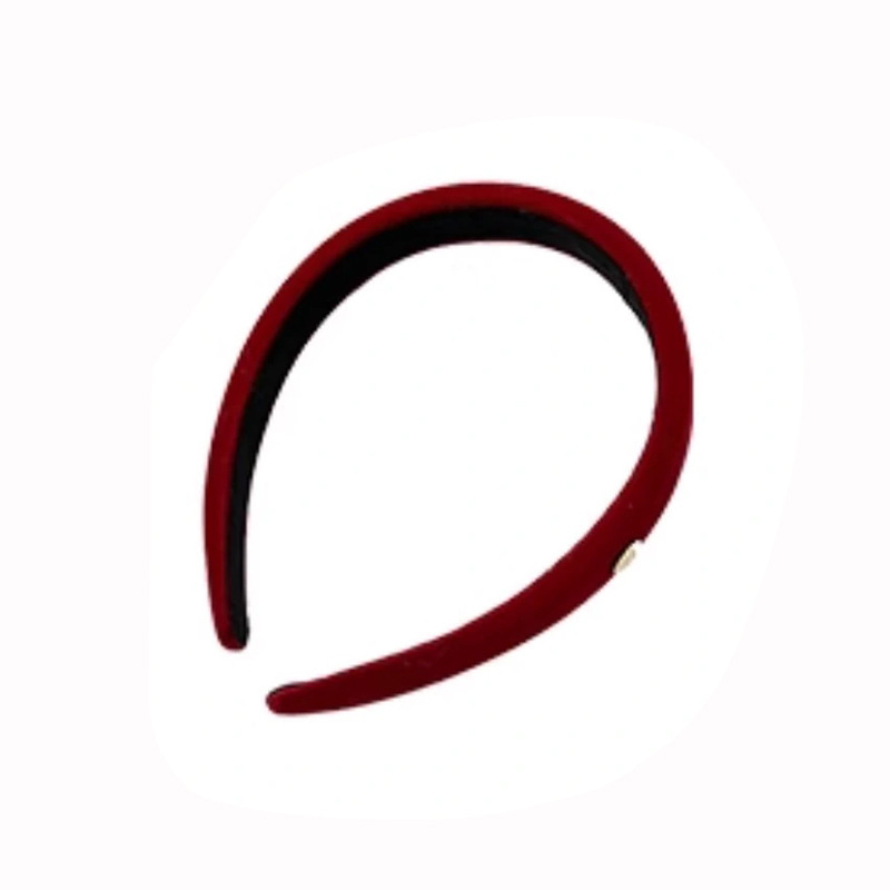 New Year's Ankela red hair band, new spring and summer style, velvet hair band headband, high-end feel, New Year's hairpin headwear Item Picture