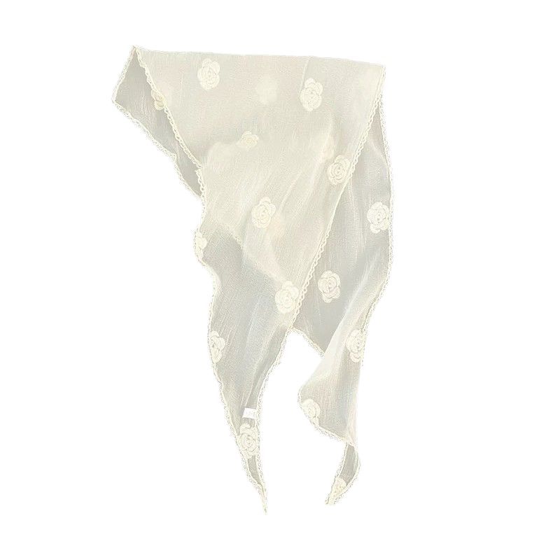 SHH King in hibernation, the same lace headscarf and triangular scarf as Yu Shuxin's, thin 2025 new summer headwear Item Picture