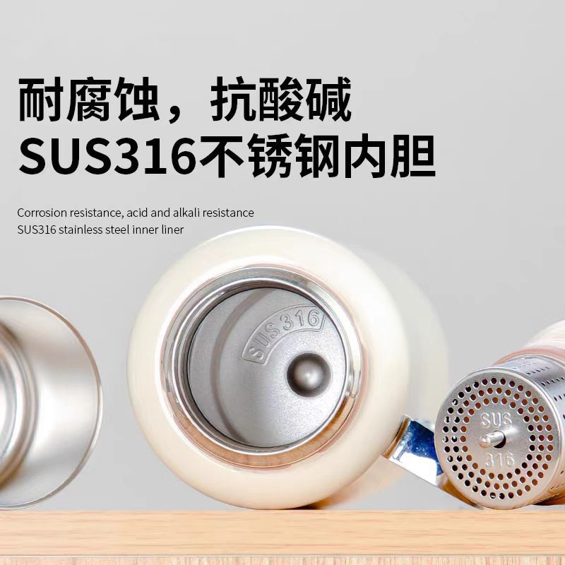 The men's high appearance level intelligent temperature display mechanical heat preservation high appearance level 316 stainless steel stewed tea cup is used for car stewing tea Application Scenario