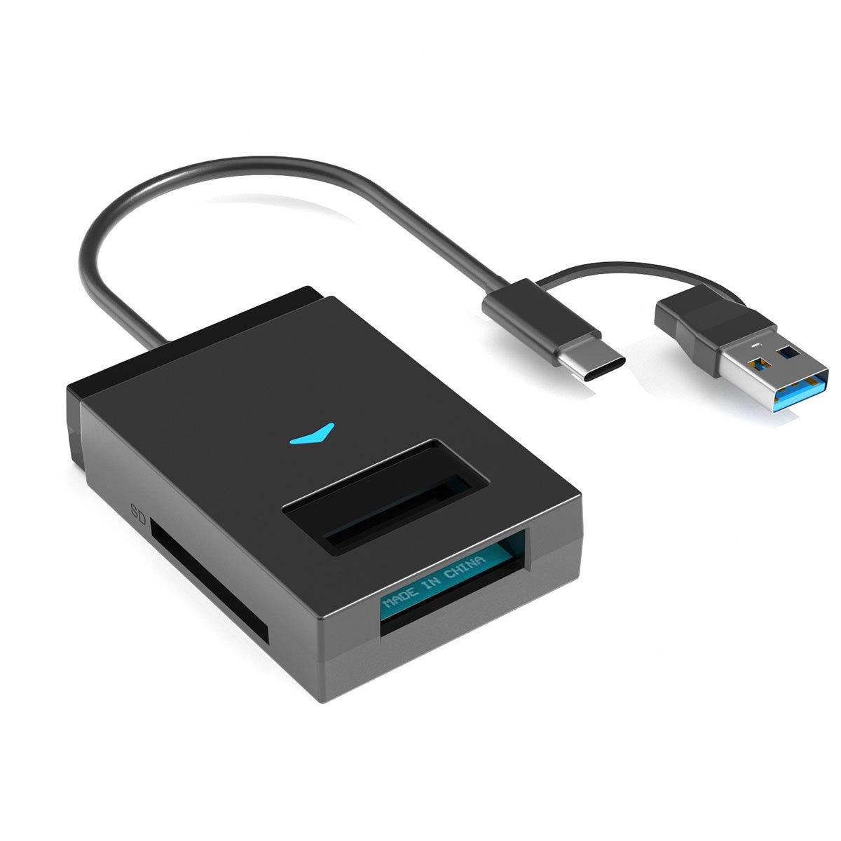 New M.2 NVMe /NGFF solid-state drive case, SD/TF direct port, easy drive cable, external USB/C reading for computer Item Picture
