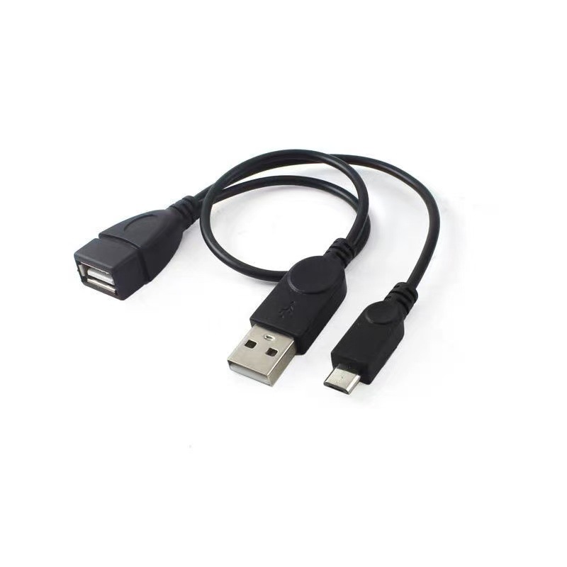 Power supply MICRO USB HOST OTG tablet computer mobile phone external USB card reader connection cable details Picture