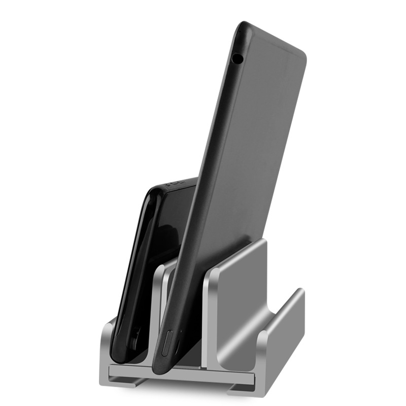 Wholesale of notebook stand aluminum alloy tablet computer vertical base mobile phone desktop heat dissipation dual storage stand full figure