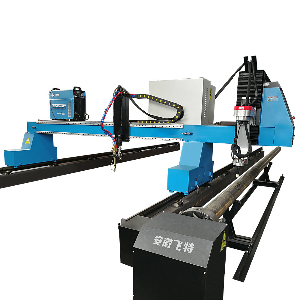 Manufacturer of large-diameter square and round pipe CNC intersection line bevel cutting machine and flame plasma pipe truss cutting machine Item Picture