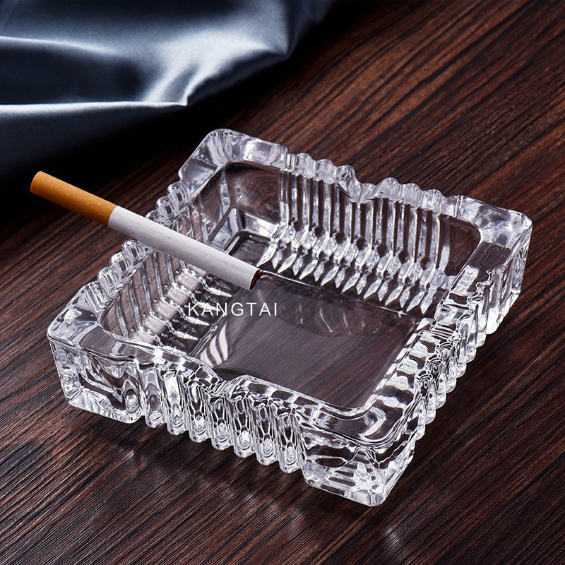 Lizun Premium crystal gear ashtrays, hotel, home, hall, KTV ornaments wholesale, logo printing Specification drawing