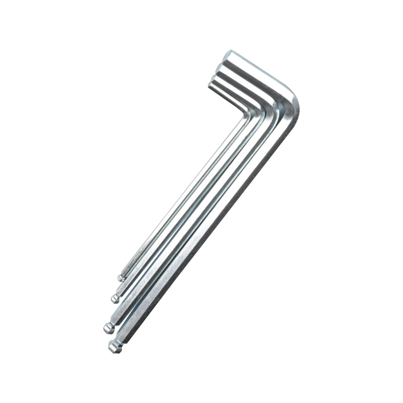 Ball-end tools, L-shaped hex socket wrench, 45# galvanized hex socket screwdriver, metric ball-end hex socket wrench Item Picture