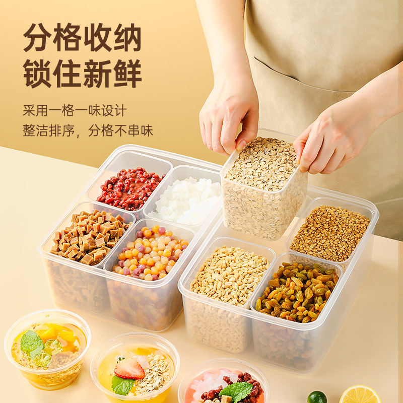 A complete set of cold powder and ice powder stall tool bucket, ice powder seasoning box, commercial box for ice powder, special lid for stall full figure