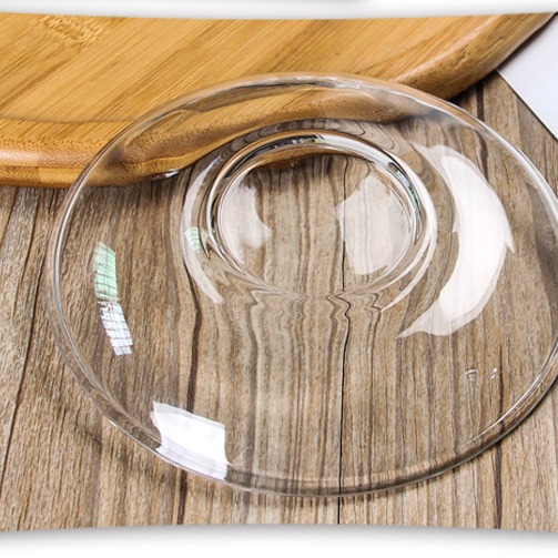 Lizun 13CM coffee cup base plate, snack plate, transparent glass tray, candy plate (available with KTZB58) wholesale details Picture