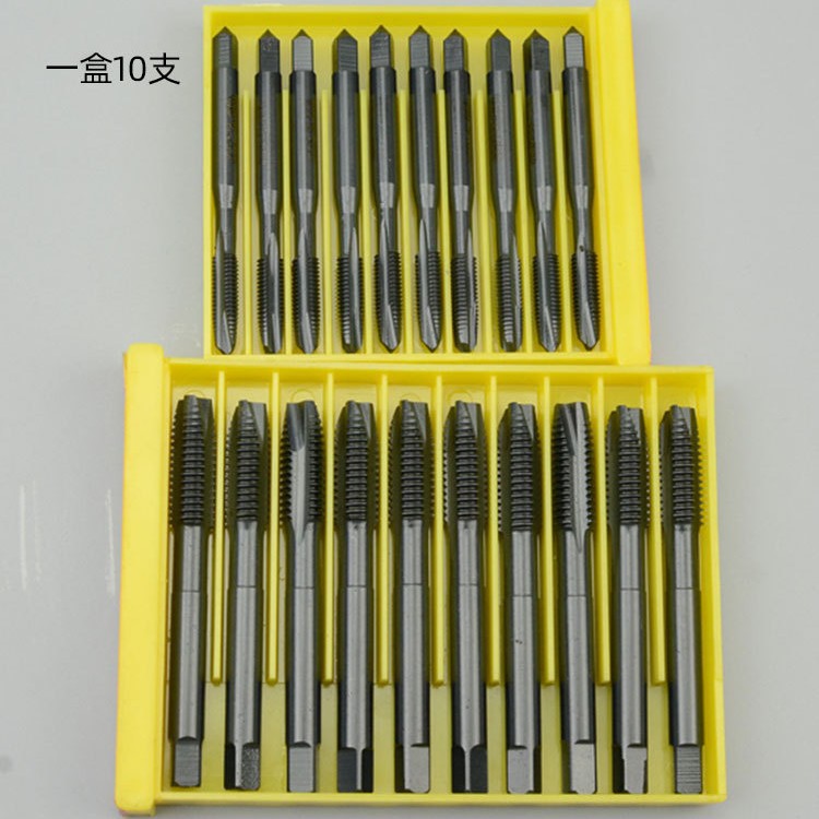 High-speed steel HSS6542 black nitrided hardened end machine tap through hole screw tip M3-M12 Application Scenario