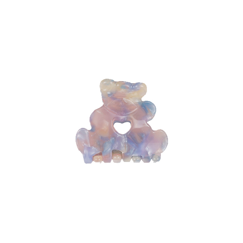 Japanese and Korean cartoon girl, little bear, cute hair clip at the back of the head, ladies' hair accessory, bangs, broken hair clip, summer mini clip Item Picture