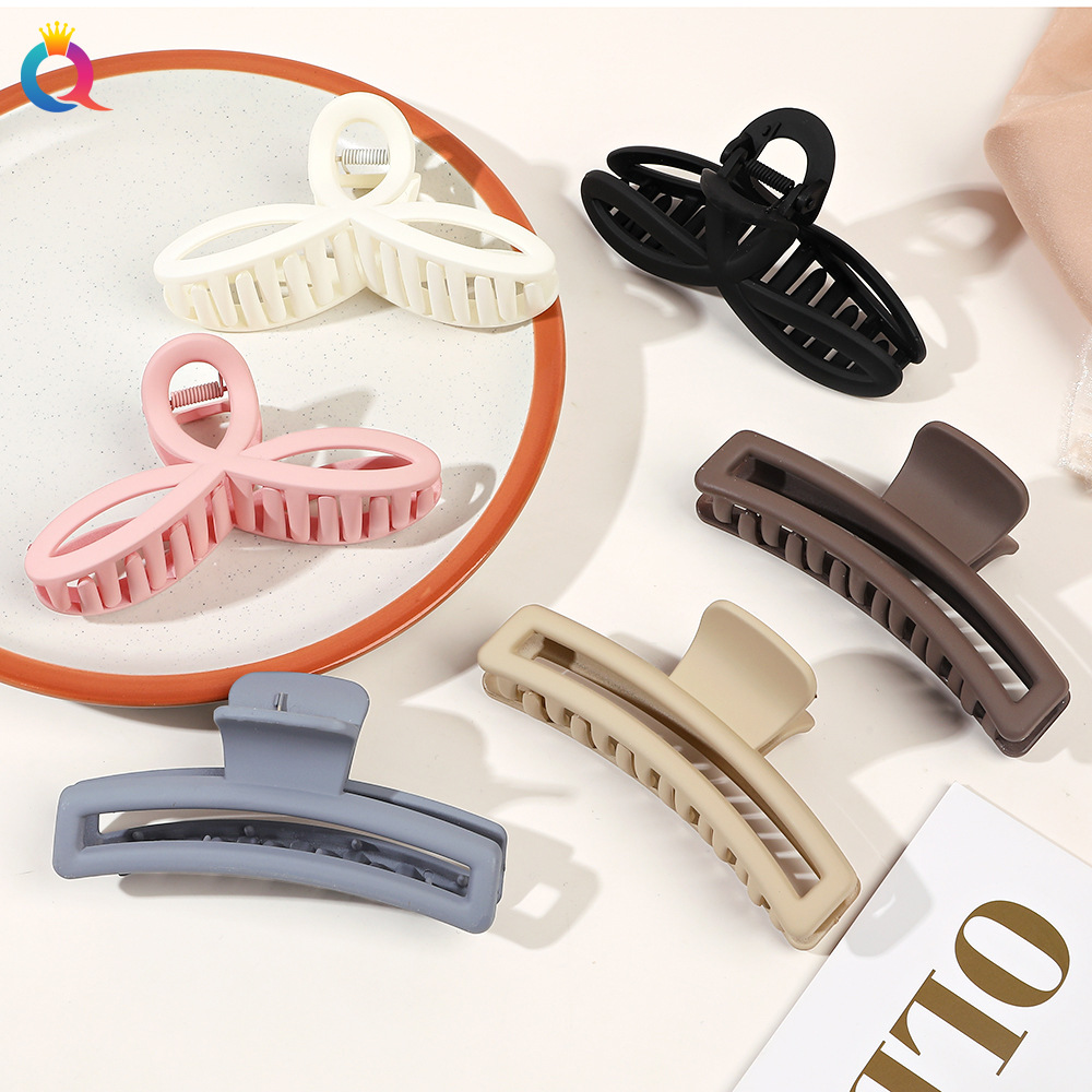 Qiyue Korean version simple and high-end shark clip, large back head hair volume, multi-strand hair clip, hair grabber wholesale Specification drawing