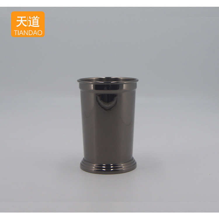 Stainless steel cocktail cups with rolled edges, mint, Zhu Lipu, step cups, bars, KTVS, metal cold drinks, beer and juice cups Application Scenario