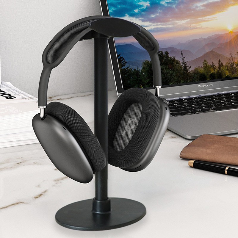 The detachable headphone stand is an aluminum alloy desktop display stand for storing headphones Specification drawing
