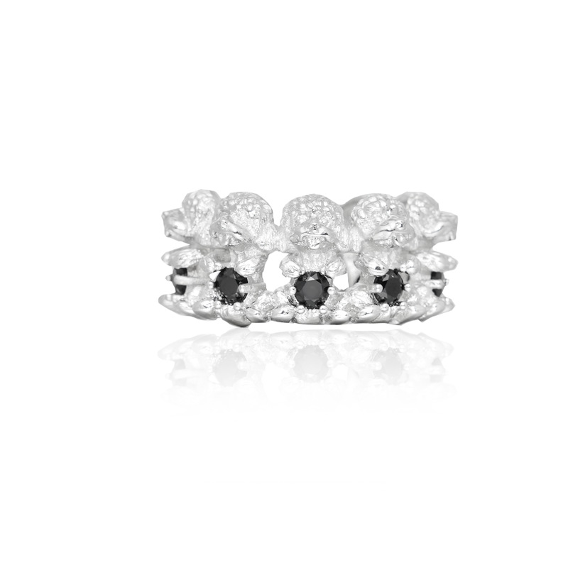 The cute pet series Bichon Frise open ring is a niche design for women. It features an Instagram cold style with a high-end feel and a Y2K sweet and cool food ring Item Picture