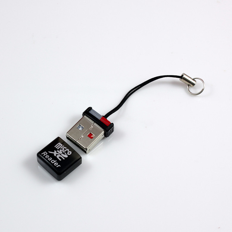 Ultra-mini card reader, tf mobile phone memory card, portable card reader, usb2.0 high-speed card reader, car card reader Specification drawing