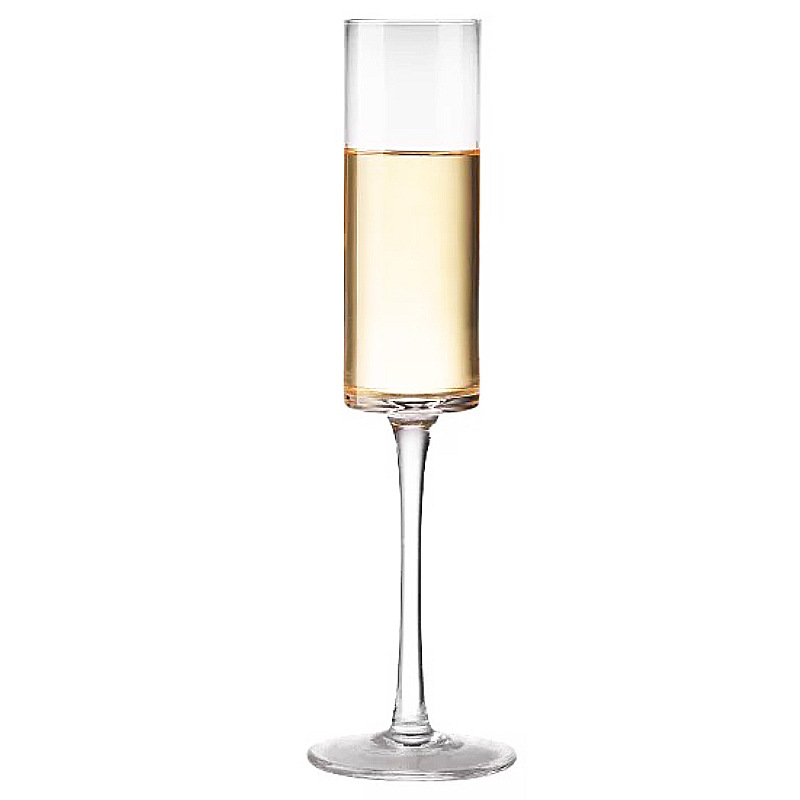 click French tall champagne glass Sparkling wine glass, high-end glass cocktail straight cup, romantic Instagram blogger's style Item Picture