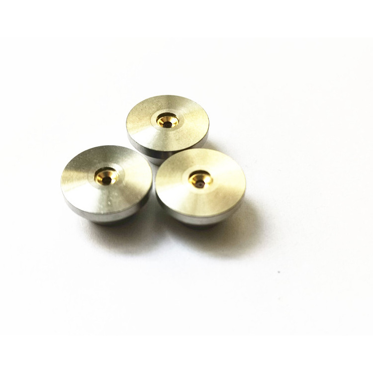 Water jet gemstone nozzle, flat convex surface, large gemstone, small gemstone, as bright as water jet accessories, ultra-high pressure water jet Specification drawing